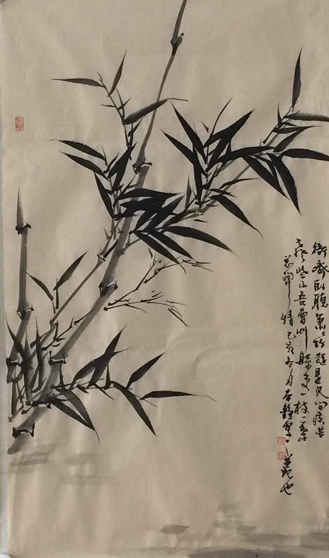 对竹的痴迷是一种情怀张本静画竹你来吟诗
