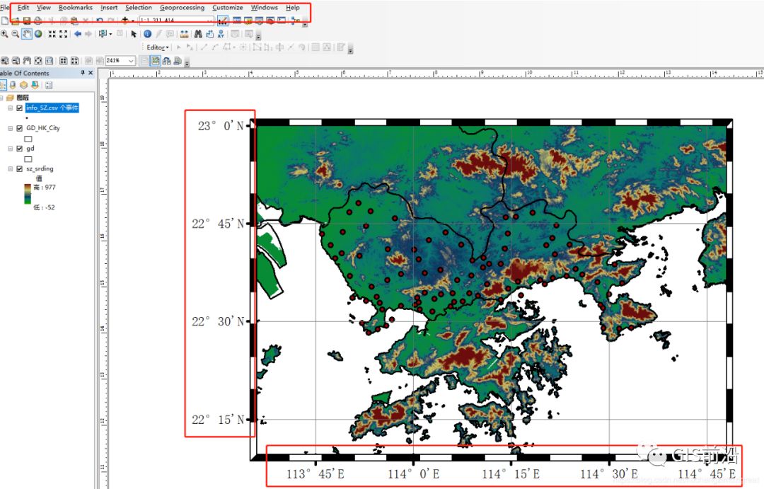 在arcgis中画一幅好看的高程地图,地形图(超详细)