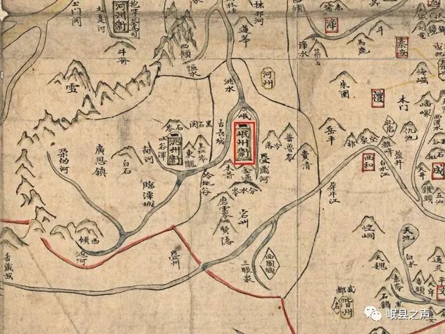 文化岷州古代地图里岷县的前世与今生