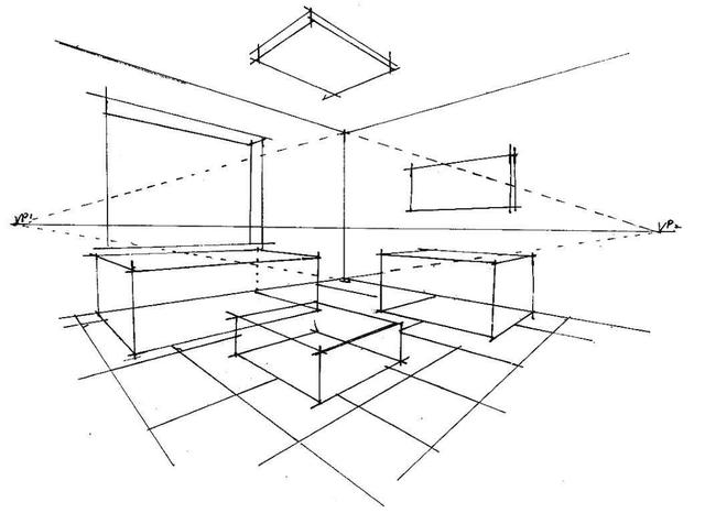 成角透视两点透视画法讲解画家必学基础适合0基础学习