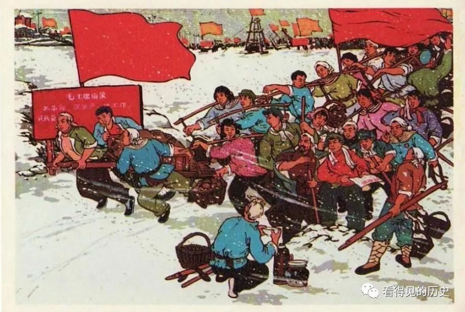 【广阔天地】红色老版宣传画 70年代户县农民画