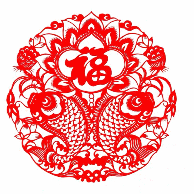 简单又有趣的剪纸技巧,将美好的新年祝福在红通通的剪纸墙前创造出