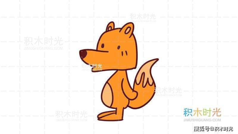 狐狸简笔画教程,画狐狸简笔画第1种画法狐狸简笔画教程,画狐狸简笔画