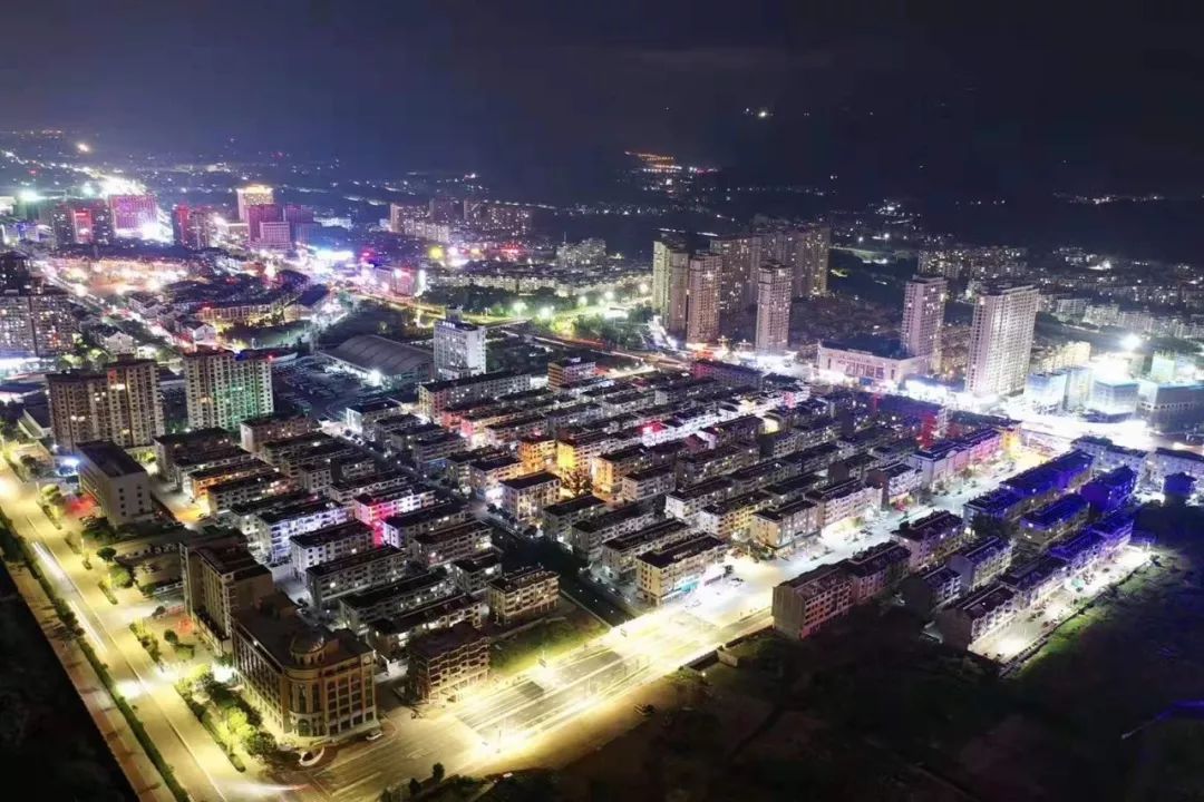 无人机眼中的天台县城夜景竟如此璀璨!