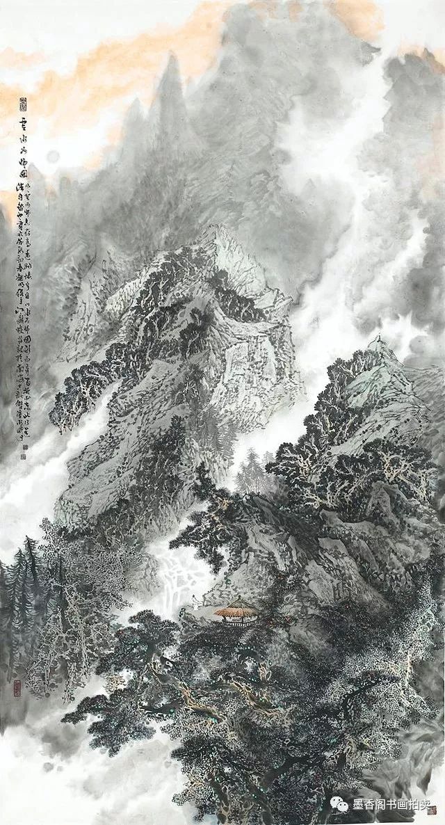 江显蛟山水画作品欣赏