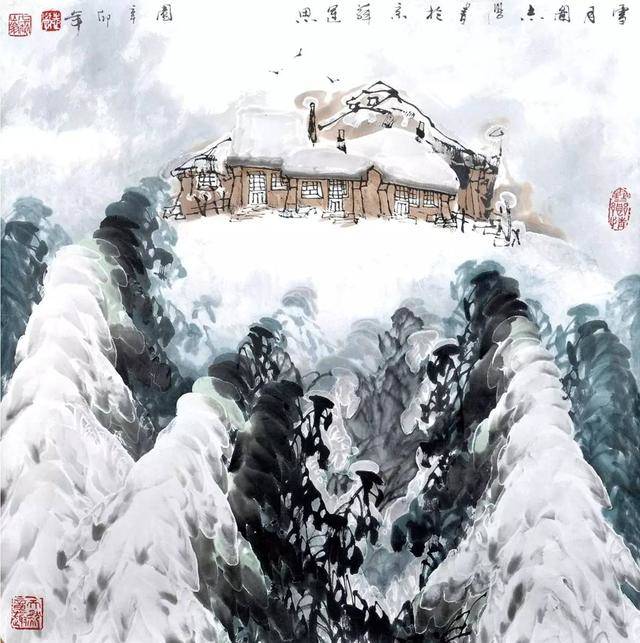 2020的初雪藏匿在最美的诗词与别样的冰雪画中