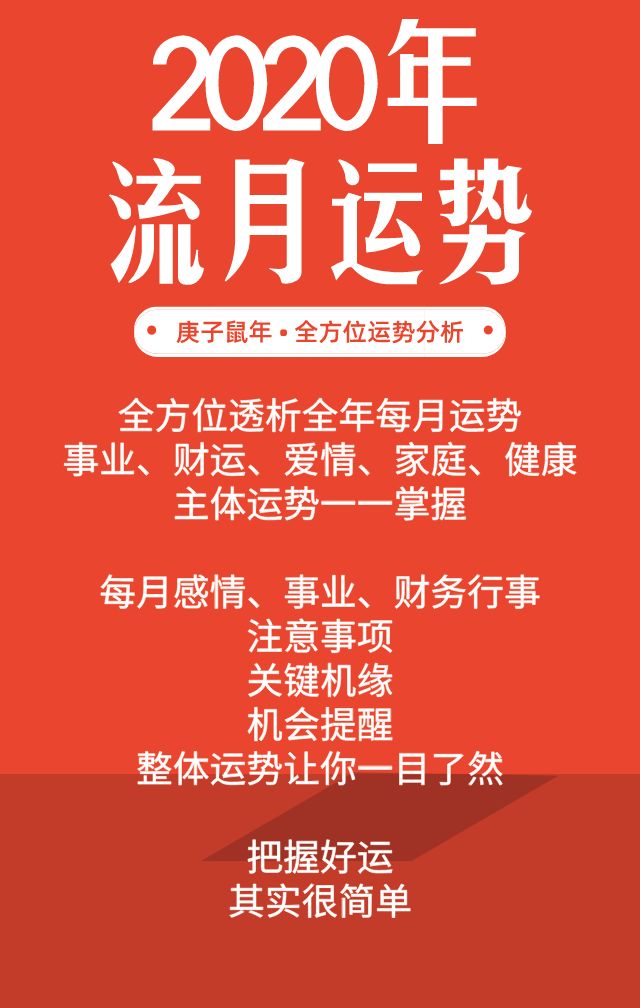 2020年,你在几月份的运势比较好?几月份又需要特别注意?