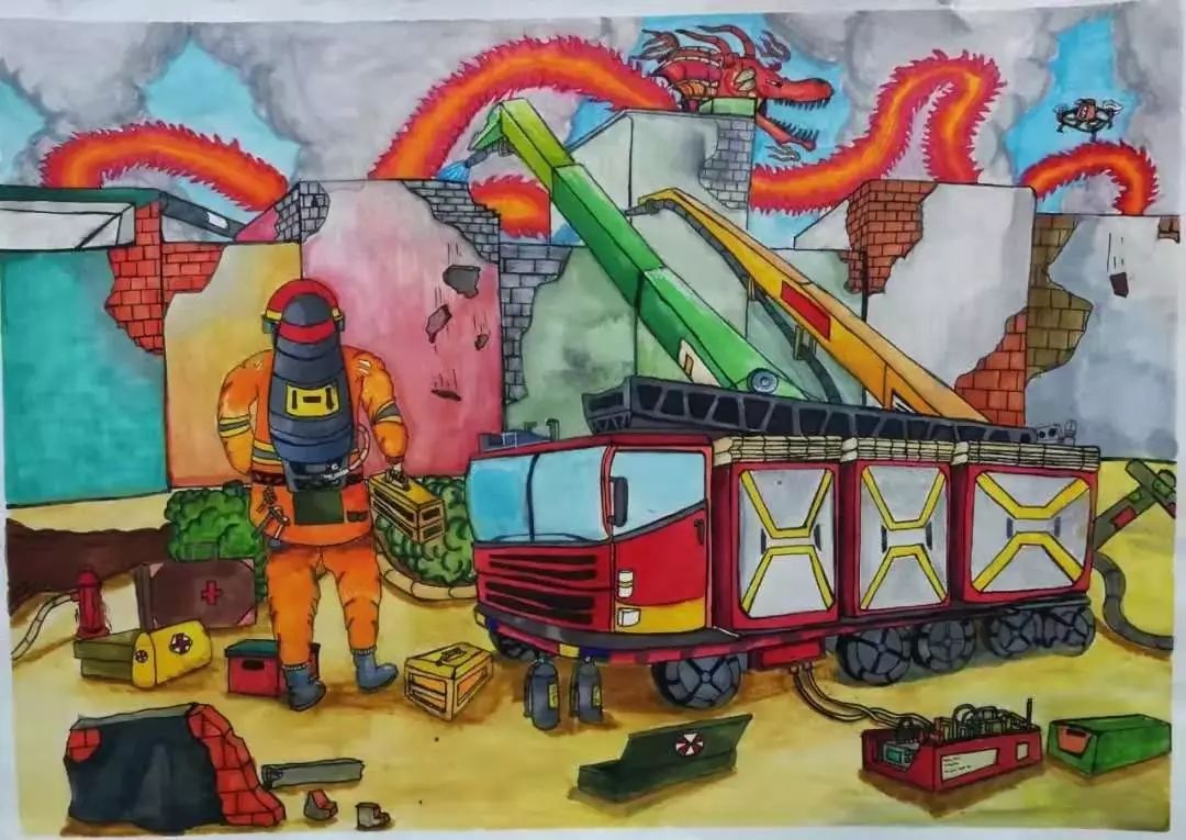 《火之英雄》荣获第三届"我是小小消防员"全国儿童消防绘画作文大赛