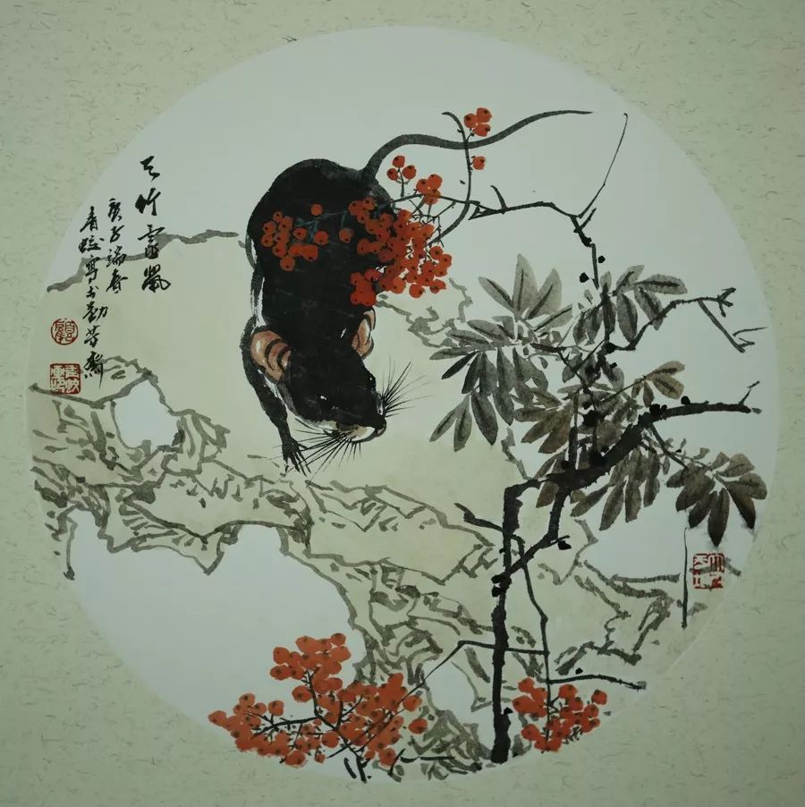 作品顾青蛟作品顾青蛟作品顾青蛟作品无锡花鸟画研究会祝大家庚子吉祥