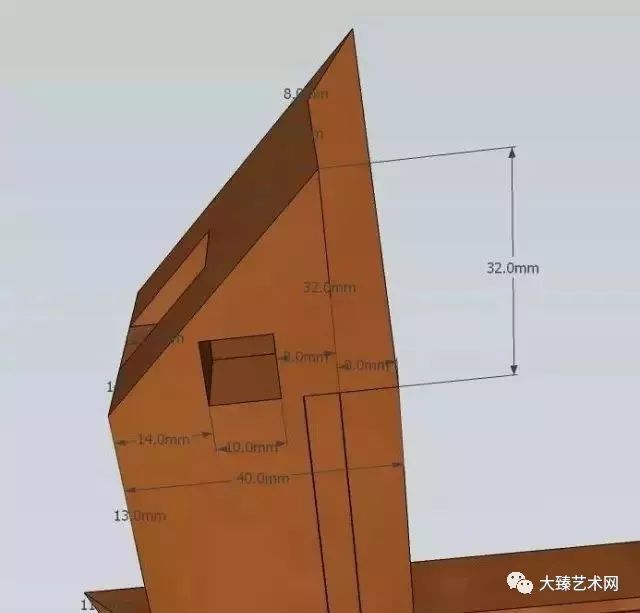 干货:棕角榫详细结构,尺寸设计图纸,制作过程图