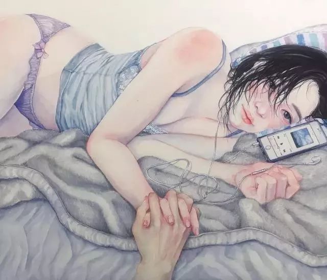 看她的插画,妹子一旦污起来,就没男生什么事了!
