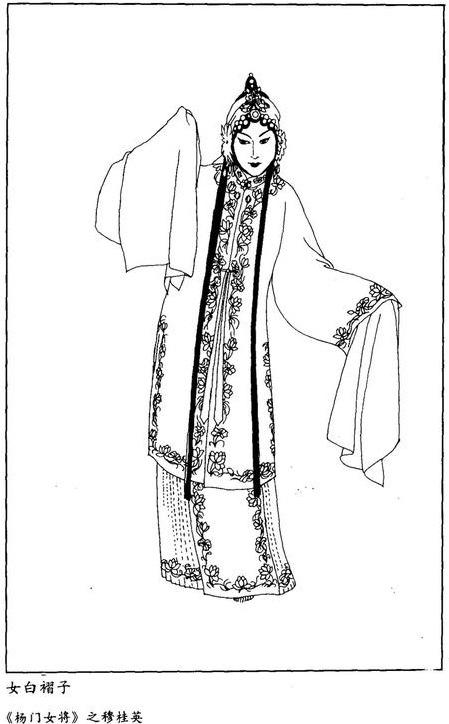 《中国京剧服饰》白描图谱之二(靠与褶)