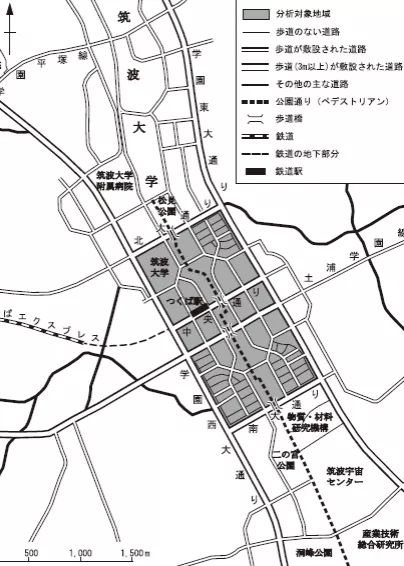 筑波科学城区位示意图筑波科学城选址于东京(秋叶原)东北约50公里处