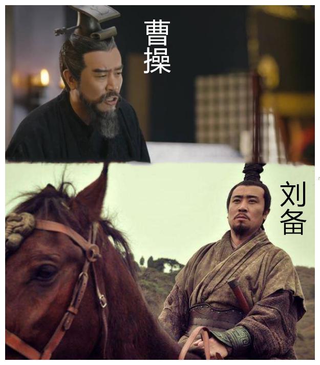 曹操和刘备(都是演员于和伟饰演的) 我小时候喜欢刘备,因为他忠孝