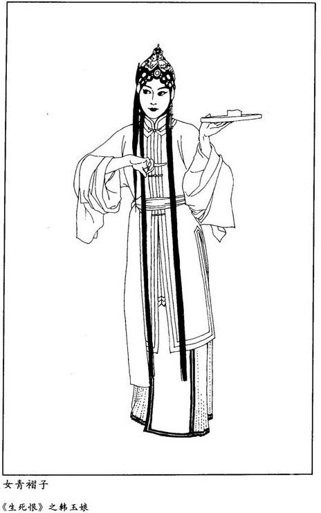 《中国京剧服饰》白描图谱之二(靠与褶)