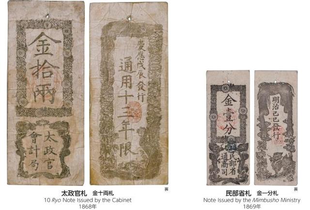 旧紙幣 太政官札 金壹分 真正品 1869 金壹朱 明治2年 旧札