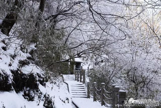 天台雪山来了徒步天台山赏最美雪景