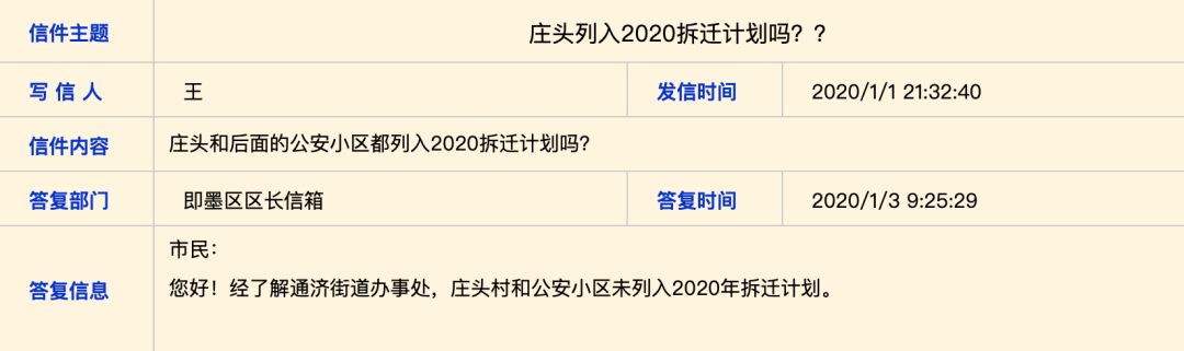 事关村庄拆迁!即墨官方统一给了答复,快看有你们村吗