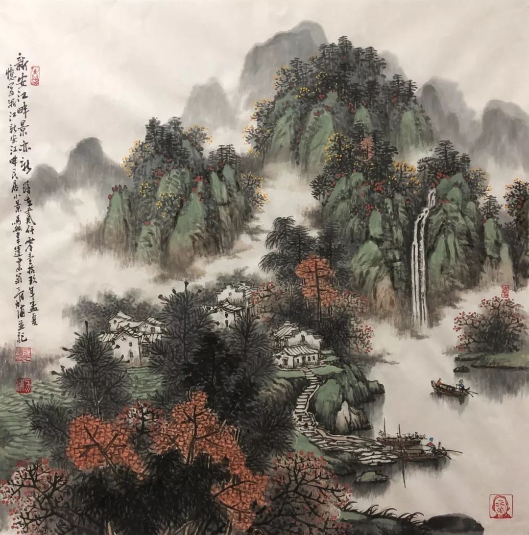 山水画家胥力浦作品赏析
