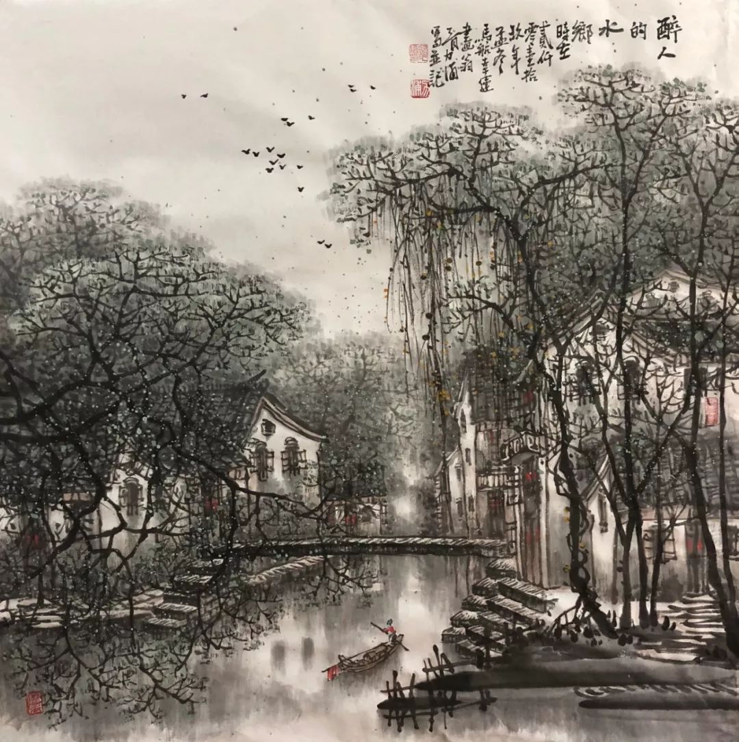 山水画家胥力浦作品赏析