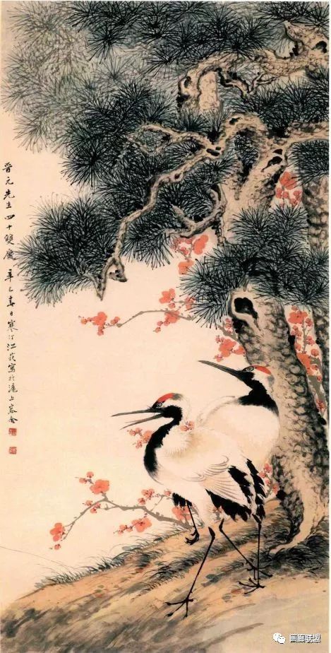 名家笔下松鹤图欣赏