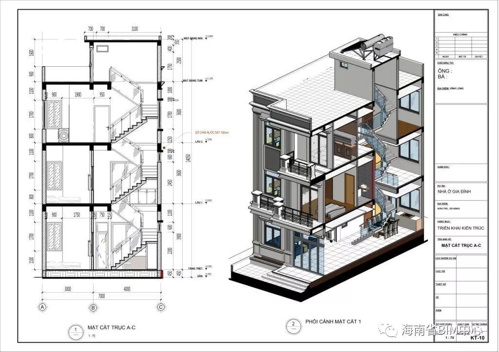 国外正向设计案例之二-超精细施工图级别的别墅bim设计