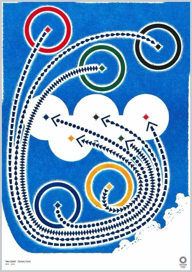 张张都是手机屏保！20张东京奥运芒果体育会海报展出｜附历届奥运海报盘点(图3)