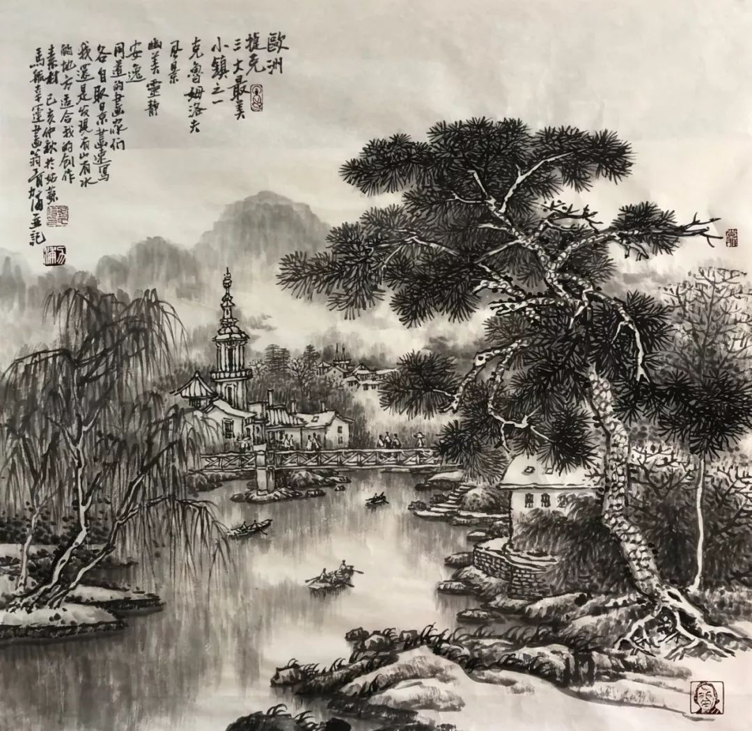 山水画家胥力浦作品赏析_中国画院