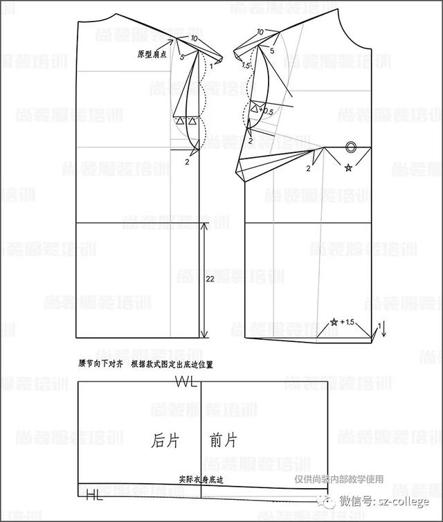 搭肩袖怎么制图_插肩袖连衣裙结构制图(2)