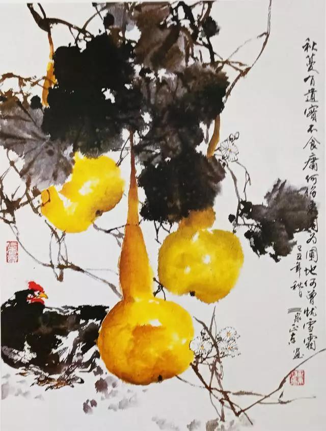 超详细!国画教程:葫芦的画法,一学就会