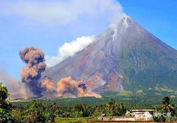 原创组图犹如大片菲律宾最美火山喷发速看