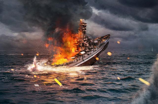 二战时期被美军战列舰炮火直接击沉的第一艘日军战列舰雾岛号