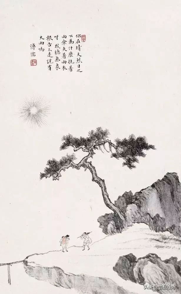溥心畲的山水画能灭火气除躁气