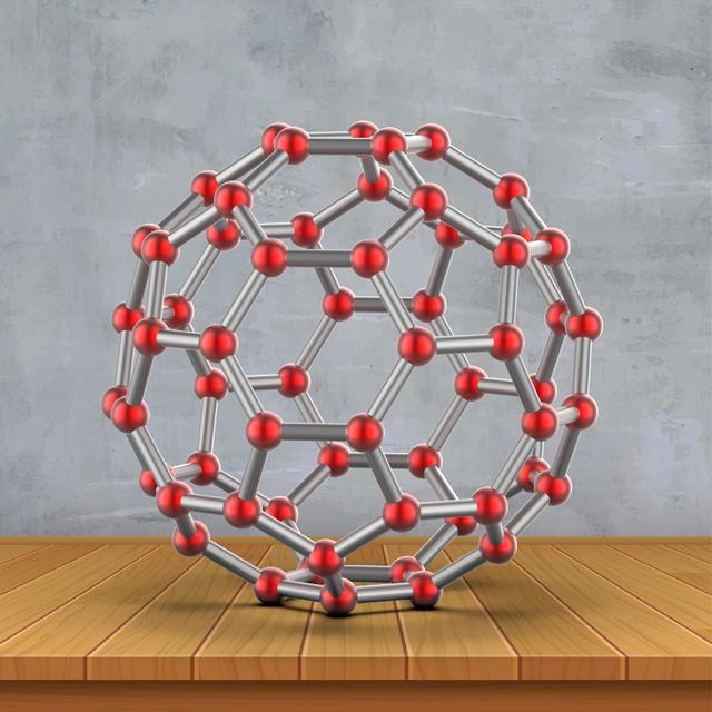 用solidworks建模的c60球形分子结构,只用了10页就画完了
