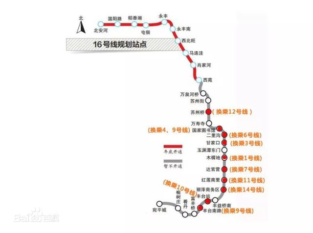 出行丨西苑-木樨地 地铁16号线中段有望今年开通