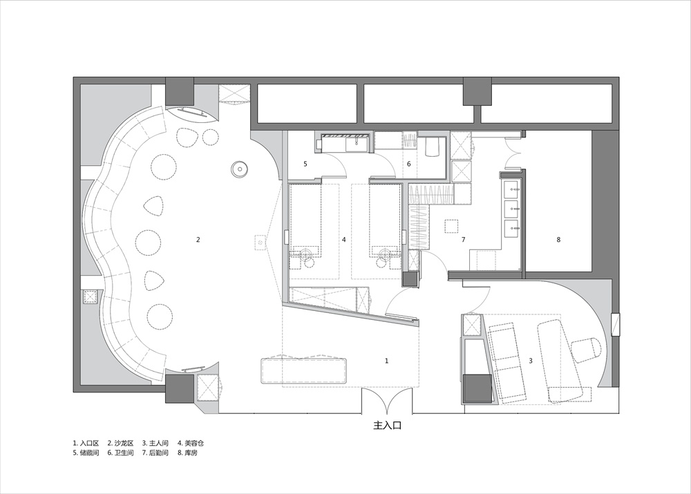 cocofaves沙龙空间空间站建筑师事务所