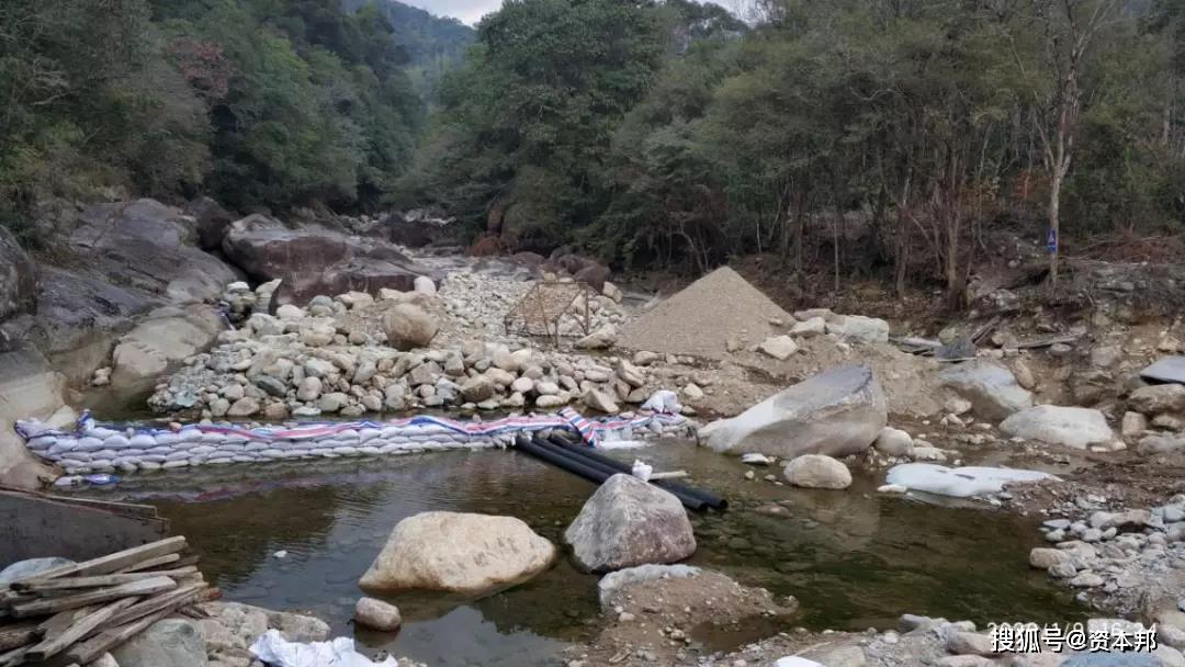 位于大安源小组河道内的取水点