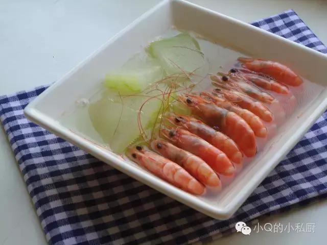 不用一滴油做出的鲜虾冬瓜汤 健康又解馋 送给正在减肥的你|