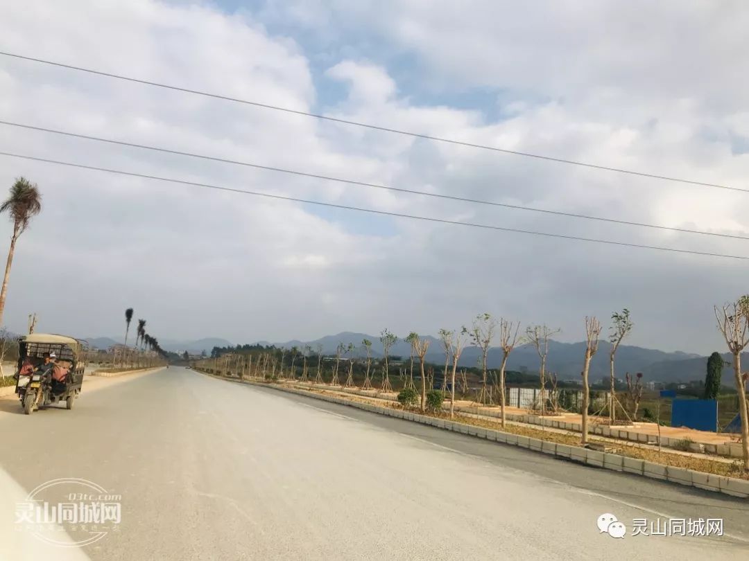 灵山的快速出城大道建设如何大波新紧张实景图来了