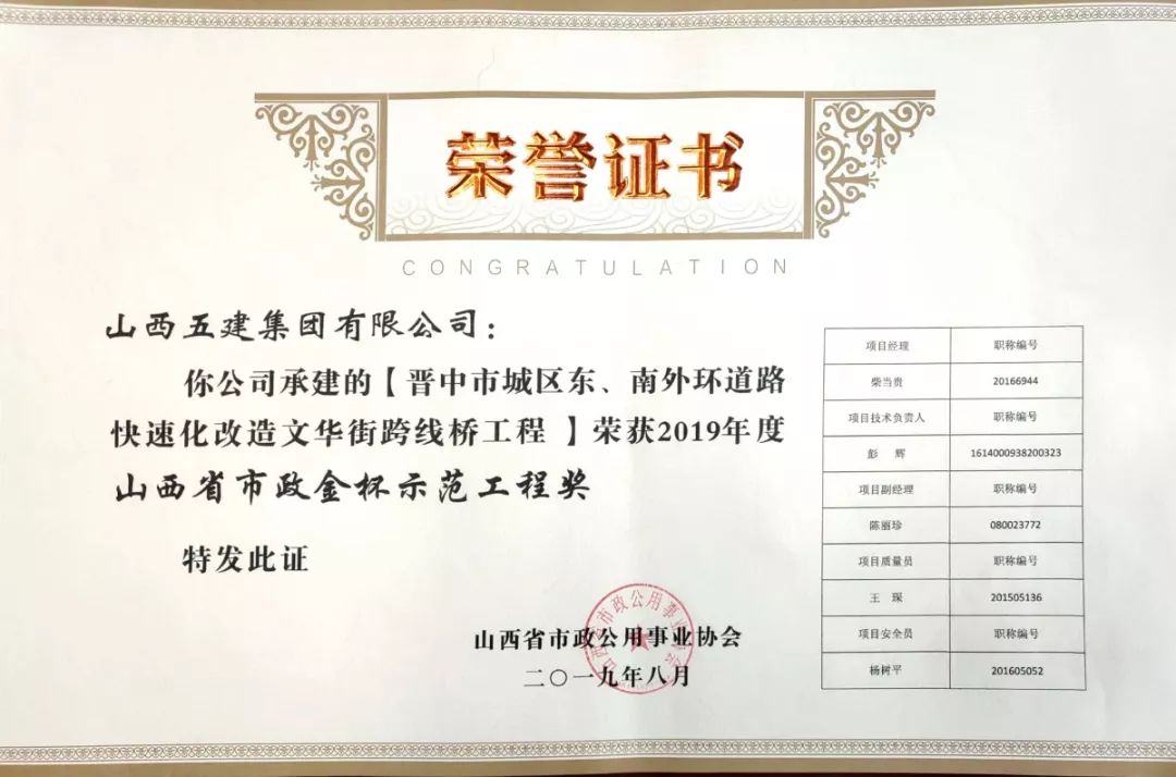 晋中市龙城大街东延工程顺利通过竣工终验