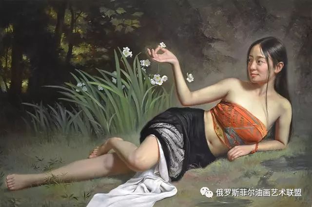 中国艺术家苏新人体油画中的东方女神,只有一个字"美"