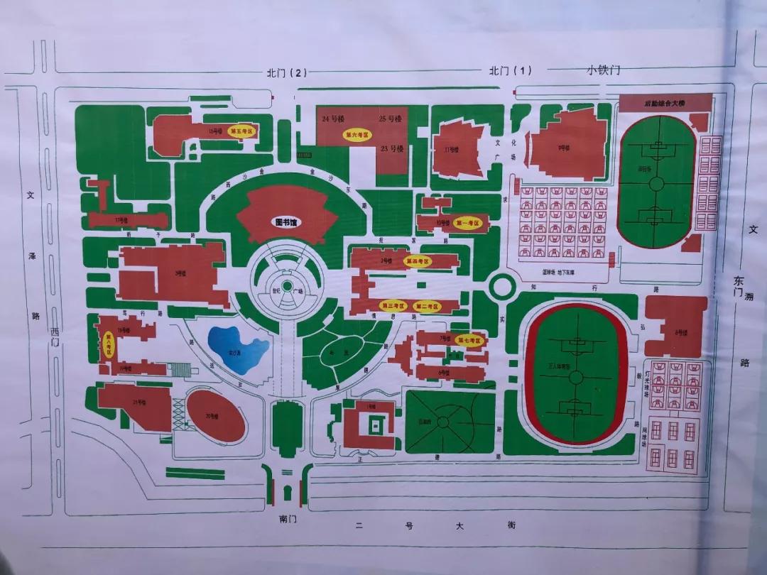 △浙江理工大学考场示意图