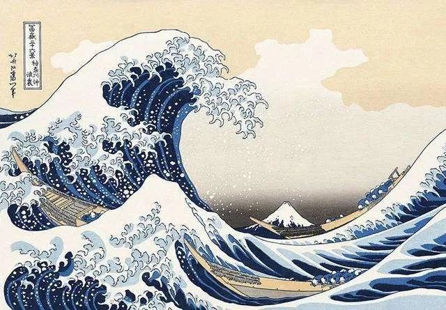 葛饰北斋是日本江户时代的浮世绘画家,他的绘画风格对后来的欧洲画坛