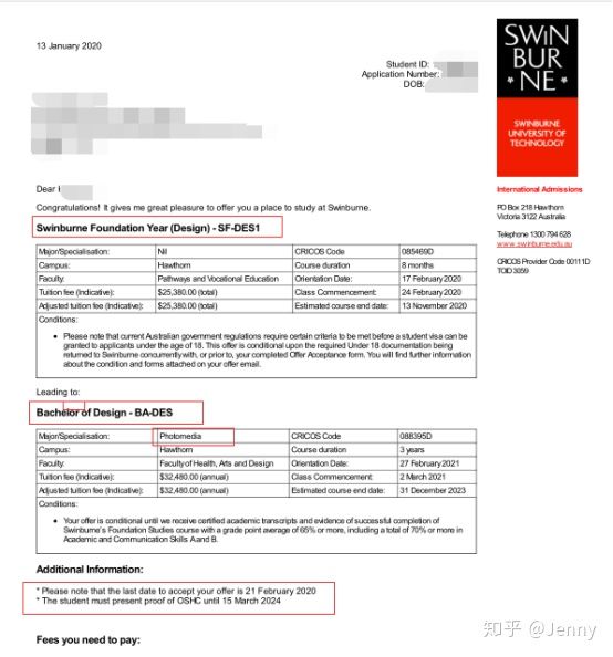 斯威本科技大学摄影传媒专业设计本科录取要求及案例分享~能够预科进~!