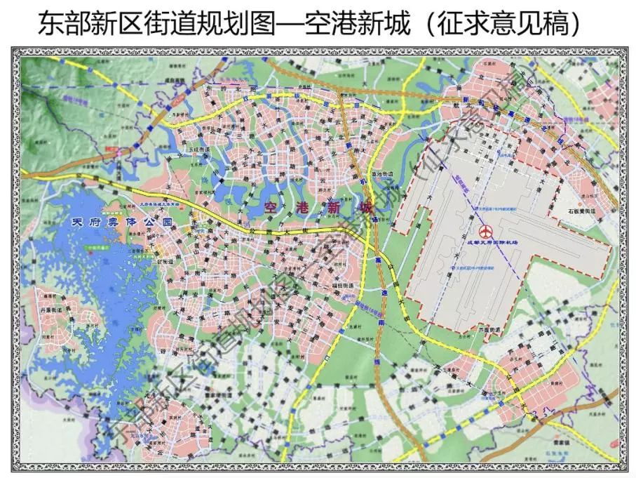 所有人 成都东部新区街道规划图来了!这些道路邀你来命名!_新城