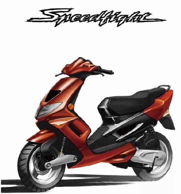 1997年 speedfight1 1997年9月1日,  标致摩托车首次揭开了speed