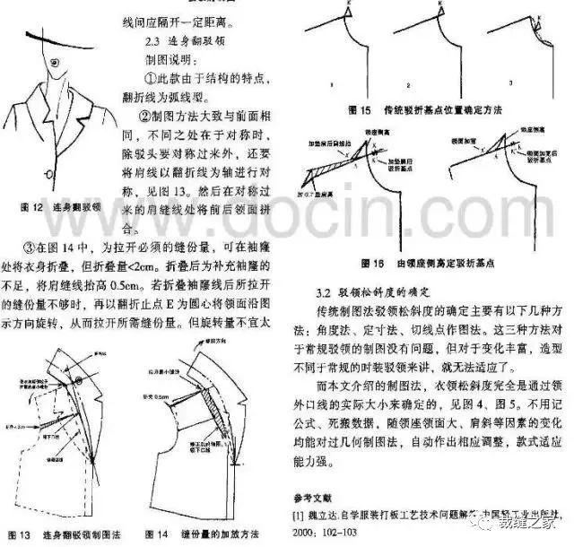 西装翻驳领的详细制图教程