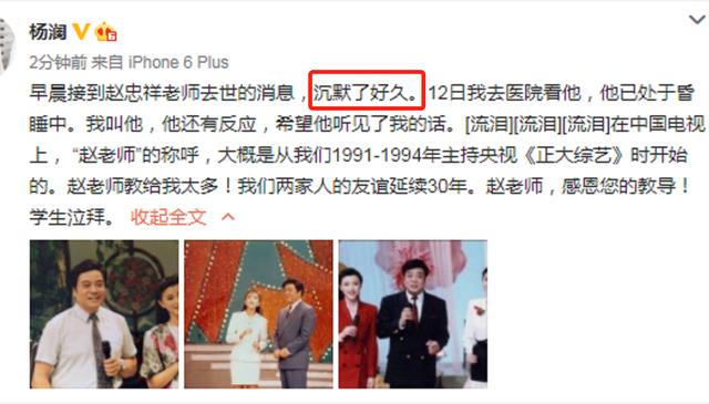 白岩松追思赵忠祥称其为“宗师”：中国电视新