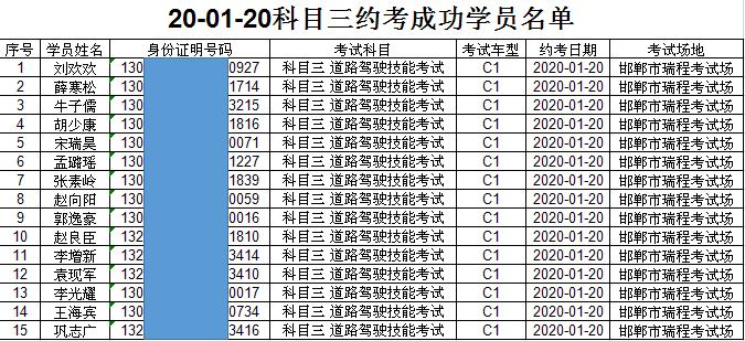 曲周县永祥驾校