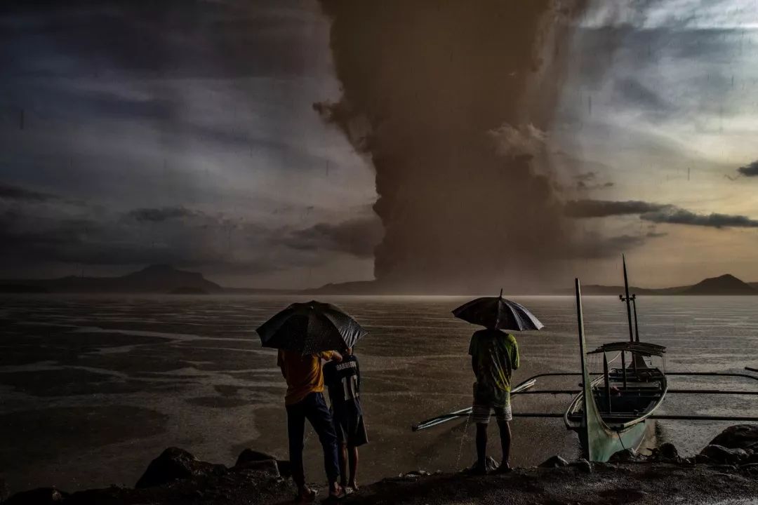 菲律宾火山爆发后，大量宠物被遗弃街头